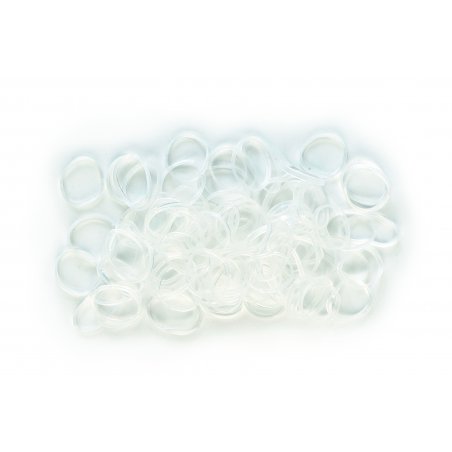 100 Petits Élastiques Blancs