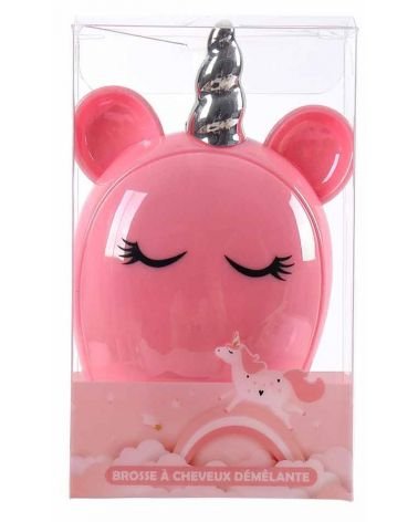 Brosse à cheveux licorne
