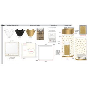 Coffret Bougie en Cire Perlée