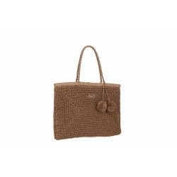 Sacs Cabas Pompon Collection Paille Souple