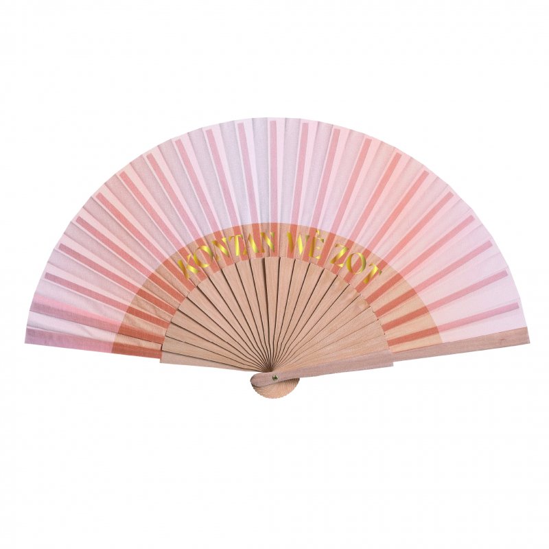 Éventail imprimé léopard et dégradé