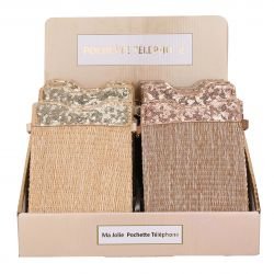 Pochettes Téléphones Collection Paille Sequin