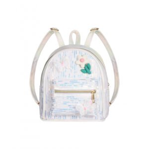 Sac à dos pailleté avec patchs en relief