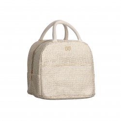 Sac isotherme en paille lurex avec anses