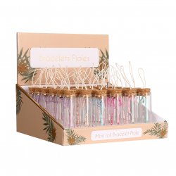 Bracelet perles et pendentif – Présenté en flacon décoratif