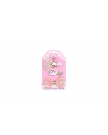 cartes 3 accessoires enfants rose Collection Ballerine