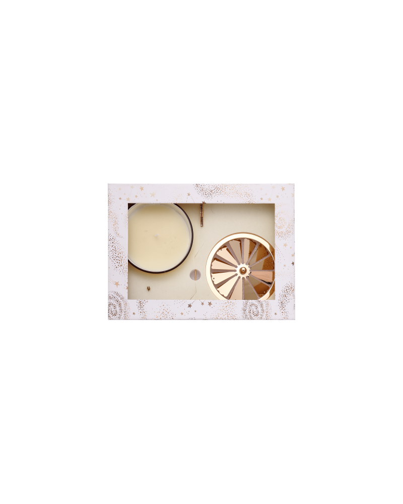 coffrets bougie + bougeoir carrousel