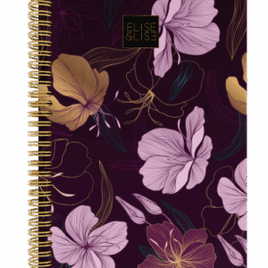 cahiers spirales A4 Collection Violet Doré