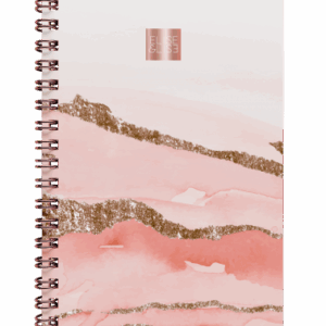 24 Cahiers à spirales a6 rose glitter