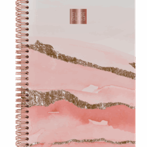 Cahiers à spirales A5 Rose Glitter