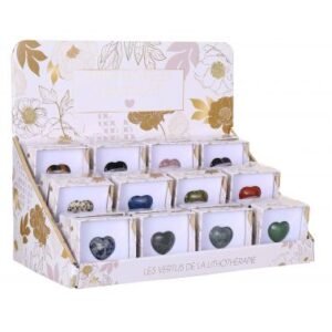 cœurs en pierres naturelles