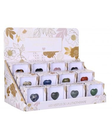 cœurs en pierres naturelles