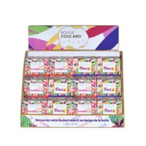 Présentoir 30 Bougies Foulards Villes