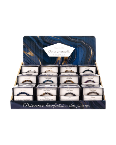 bracelets acier & pierres naturelles