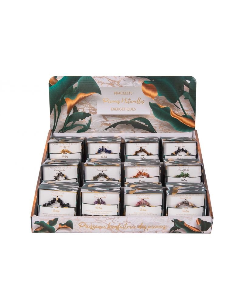 bracelets acier & pierres naturelles