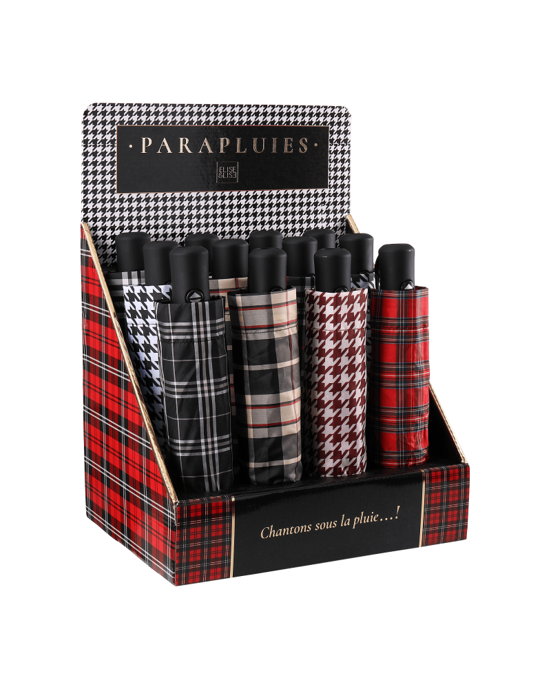 parapluies à ouverture et fermeture automatique Collection Écossais