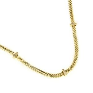 Collier avec oxydes de zirconium et éléments fondus