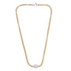 Collier avec oxydes de zirconium blancs