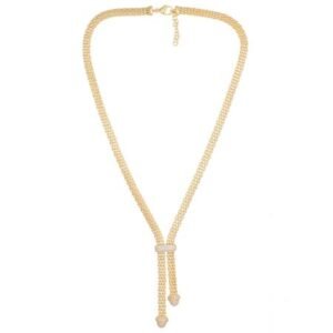 Collier avec oxydes de zirconium blancs