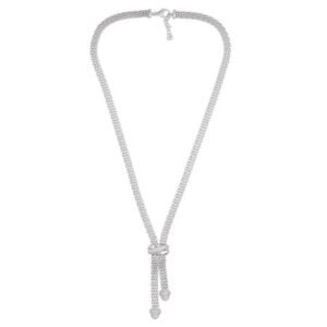 Collier avec oxydes de zirconium blancs