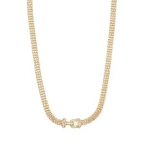 Collier avec oxydes de zirconium blancs