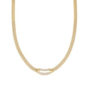 Collier avec oxydes de zirconium blancs